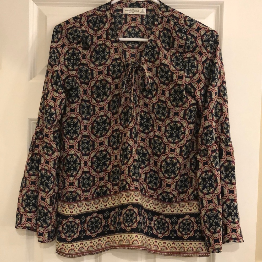 Abercrombie & Fitch Girls peasant top XS